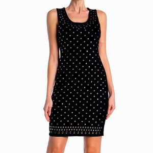T Tahari Black Studded Dress